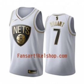 NBA Brooklyn Nets Trikot Kevin Durant 7 Nike 2019-2020 Weiß Golden Edition Swingman - Herren